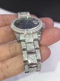 Rolex 31mm Datejust 178240 Floral Diamond Bezel Full Iced Out Oyster Band Lugs