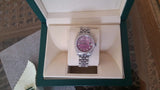 Rolex 36mm Datejust 116200 Pink Floral Diamond Dial 14K white gold Bezel 116244