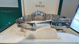 Rolex 36mm Datejust Steel 116200 Pink Raised Roman Diamond Dial Bezel