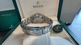 Rolex 36mm Datejust Steel 116200 Pink Raised Roman Diamond Dial Bezel