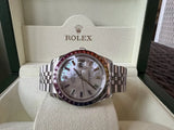 Rolex Datejust 36mm Steel Mother of Pearl Rainbow sapphire Dial bezel 116599rbow