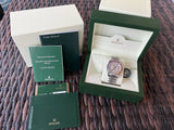 Rolex Datejust 36mm Steel Mother of Pearl Rainbow sapphire Dial bezel 116599rbow