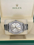 Rolex 41mm DJ 116300 Factory Dial With Custom Diamonds Diamond Lugs And Case