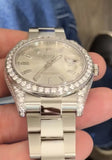 Rolex 41mm DJ 116300 Factory Dial With Custom Diamonds Diamond Lugs And Case