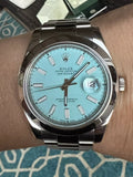 Rolex 41mm Datejust 116300 Refinished Turquoise Dial 4 OP 41 124300 OP 36 126000