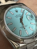 Rolex 41mm Datejust 116300 Refinished Turquoise Dial 4 OP 41 124300 OP 36 126000