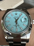 Rolex 41mm Datejust 116300 Refinished Turquoise Dial 4 OP 41 124300 OP 36 126000