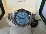 Rolex 41mm Datejust 116300 Refinished Turquoise Dial 4 OP 41 124300 OP 36 126000