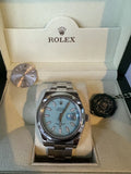 Rolex 41mm Datejust 116300 Refinished Turquoise Dial 4 OP 41 124300 OP 36 126000