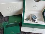 Rolex 41mm Datejust 126300 Refinished Ice Blue Diamond Dial 4 Platinum 228206