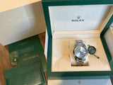 Rolex 41mm Datejust 126300 Refinished Ice Blue Dial 4 Platinum 228206 Mint