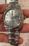 Rolex 41mm Datejust 126334 Oyster Band 18k Fluted Bezel Refinished Ice Blue Dial