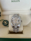 Rolex Day Date President 36mm 118239 18k White Gold Pave Diamond Dial 4 228349