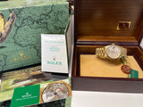 Rolex 36mm President Day-Date 18238 Unisex 18K Gold  White MOP Diamond Dial Mint