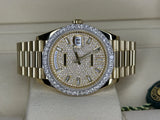 Rolex Day-Date President 40mm 228238 18k Yellow Gold Diamond Dial Bezel 228348