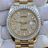 Rolex Day-Date President 40mm 228238 18k Yellow Gold Diamond Dial Bezel 228348