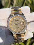 Rolex Day-Date President 40mm 228238 18k Yellow Gold Diamond Dial Bezel 228348