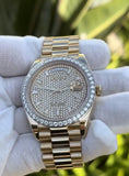 Rolex Day-Date President 40mm 228238 18k Yellow Gold Diamond Dial Bezel 228348