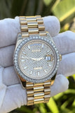 Rolex Day-Date President 40mm 228238 18k Yellow Gold Diamond Dial Bezel 228348