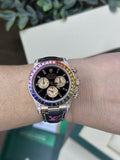 Rolex Rose Gold 116505 Daytona 116595RBOW Rainbow Sapphire Bezel Diamond Lugs