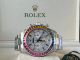 Rolex White Gold 116509 Daytona Rainbow 116599RBOW Bezel Pave Diamond Dial Lugs