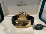 Rolex Daytona 116518 18k Yellow Gold Black Ceramic & Oysterflex Strap 116518LN