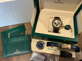 Rolex Daytona 116518 18k Yellow Gold Black Ceramic & Oysterflex Strap 116518LN