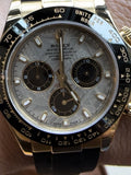 Rolex Daytona 116518 Meteorite Dial for 116518LN mtbkiof Black Ceramic Oysterflex Strap 116518LN mtbkiof 18K Yellow Gold