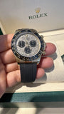 Rolex Daytona 116518 Meteorite Dial for 116518LN mtbkiof Black Ceramic Oysterflex Strap 116518LN mtbkiof 18K Yellow Gold