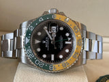 Rolex 40mm GMT Master II 116710 Superior Green And Yellow Ceramic Insert Mint