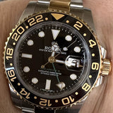 Rolex 40mm GMT Master II 116713 18k Yellow Gold/Stainless Steel