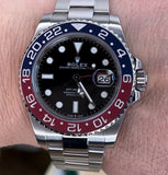 Rolex 40mm GMT Master II 116710 Black Dial Seen On Pepsi 126710BLRO Complete Set