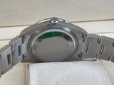 Rolex 36mm OP 126000 Custom White MOP Aquamarine Diamond Dial March Birthstone