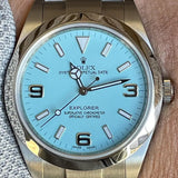 Rolex Explorer 39mm 214270 Refinished Turquoise Blue 36mm 126000 41mm 124300