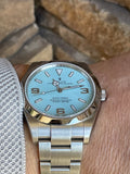 Rolex Explorer 39mm 214270 Refinished Turquoise Blue 36mm 126000 41mm 124300