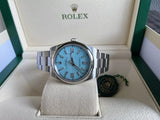 Rolex 41mm Oyster Perpetual 124300 Refinished Turquoise Dial 4 126000 Mint