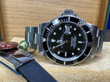 Rolex Submariner 16610 40mm Stainless Steel Black Full 1 Year Warranty Box Tag