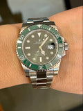 Rolex Submariner 40mm 116610 Superior Green Ceramic Bezel For 116610LV Hulk Mint