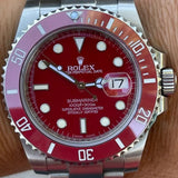 Rolex Submariner 40mm 116610 Superior Red Ceramic Bezel Red Dial Iron Man Mint