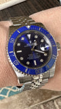 Rolex Submariner 40mm 116610 Blue Ceramic Bezel 126619 Diamond Dial Jubilee Band