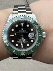 Rolex Submariner 40mm 16610 No Holes Green Ceramic Bezel 4 126610LV Starbucks