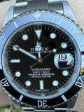 Rolex Submariner 40mm 16610 Custom Bezel Insert Refinished Dial 4 116610LV Mint