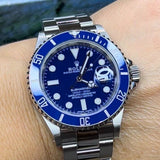 Rolex Submariner 40mm 16610 Blue Smurf Bezel Dial 4 116619LB Ceramic Insert Mint