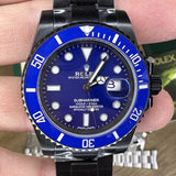 Rolex Steel Submariner 16610 AM PVD Case Bezel Band 4 116610 Blue Ceramic Dial