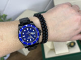 Rolex Steel Submariner 16610 AM PVD Case Bezel Band 4 116610 Blue Ceramic Dial