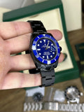 Rolex Steel Submariner 16610 AM PVD Case Bezel Band 4 116610 Blue Ceramic Dial