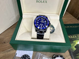 Rolex Steel Submariner 16610 AM PVD Case Bezel Band 4 116610 Blue Ceramic Dial