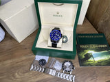 Rolex Steel Submariner 16610 AM PVD Case Bezel Band 4 116610 Blue Ceramic Dial