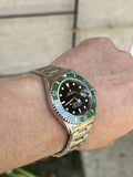 Rolex Submariner 40mm 16610 Custom Bezel Insert 4 126610LV Kermit Factory Dial