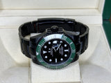 Rolex Steel Submariner 16610 AM PVD Case Bezel Band 116610 Green Ceramic Insert